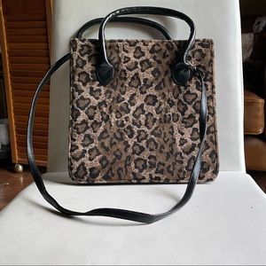 Vintage La Rue Leopard Print Purse Y2K
